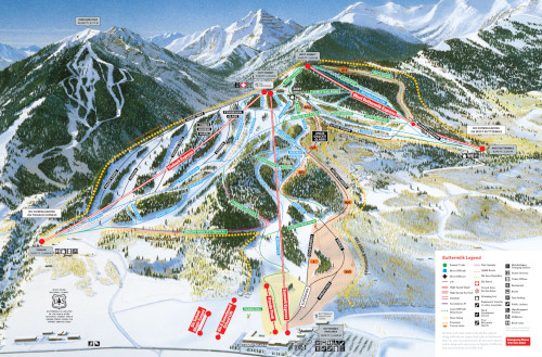 buttermilk ski resort trail map near aspen colorado