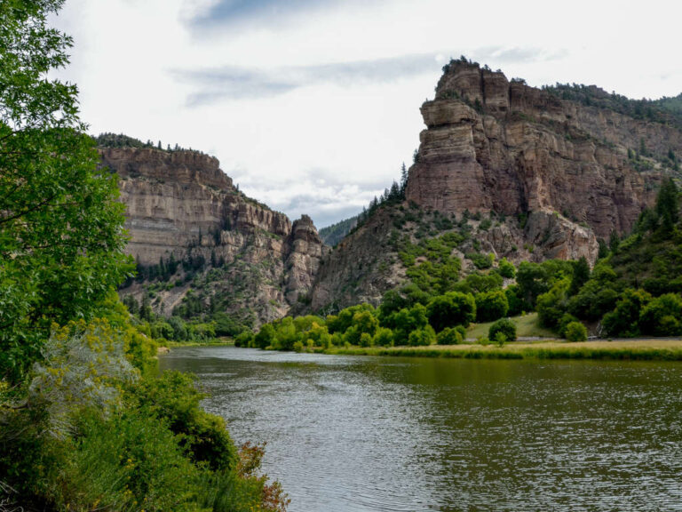Colorado River in Glenwood Canyon Colorado