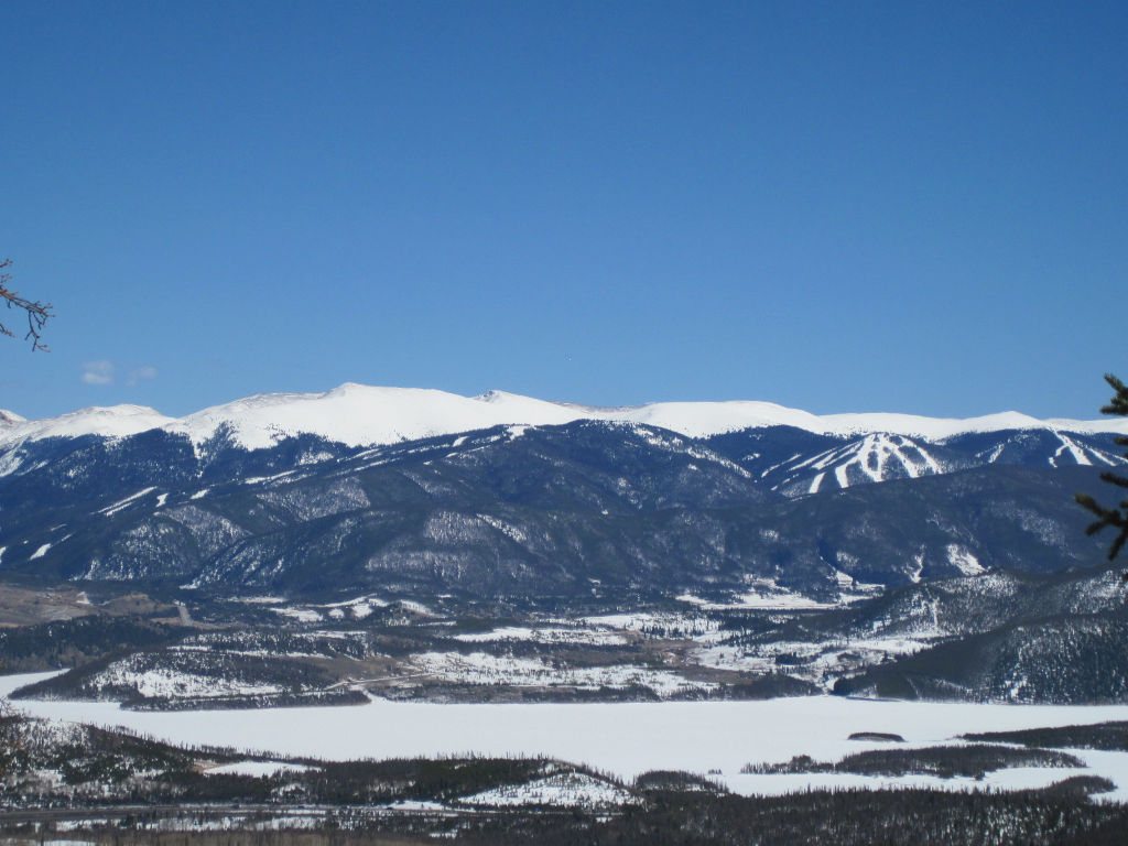 The Keystone Ski Resort in Summit County - wide view from Buffalo Mountain