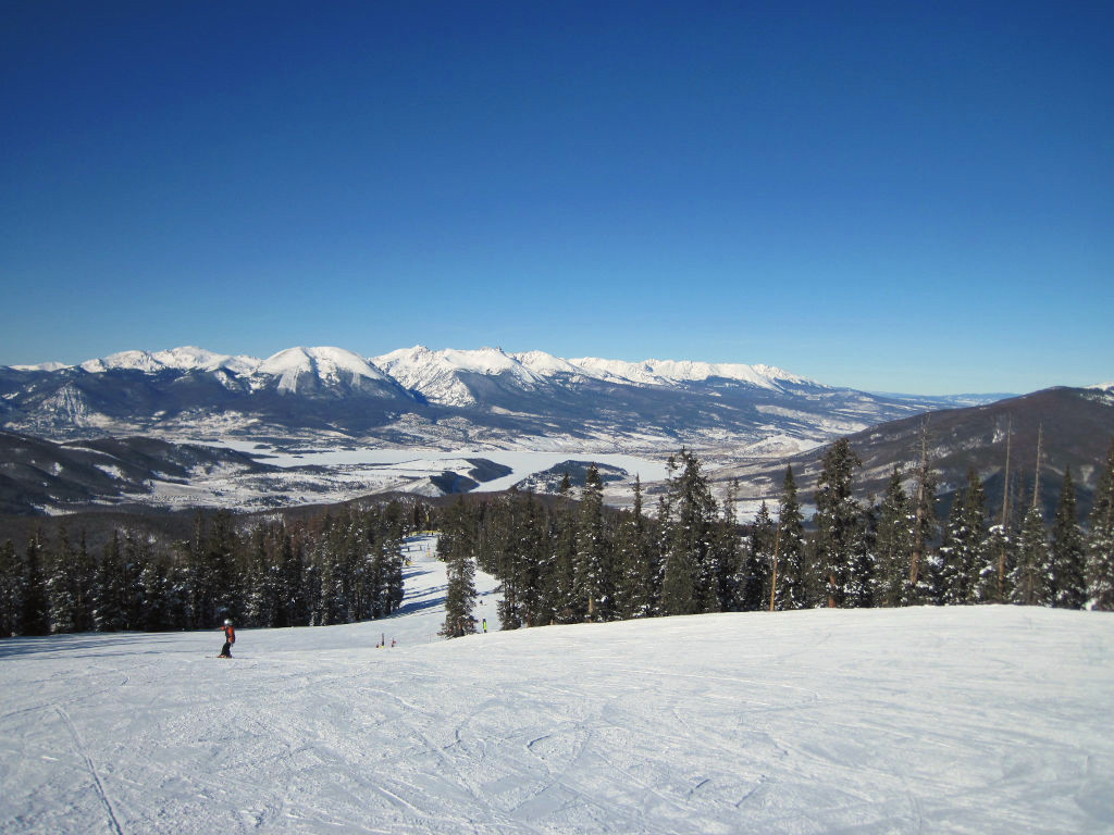 keystone ski resort front side overlooking summit county scenic