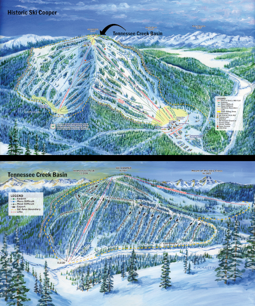 ski cooper colorado ski area trail map