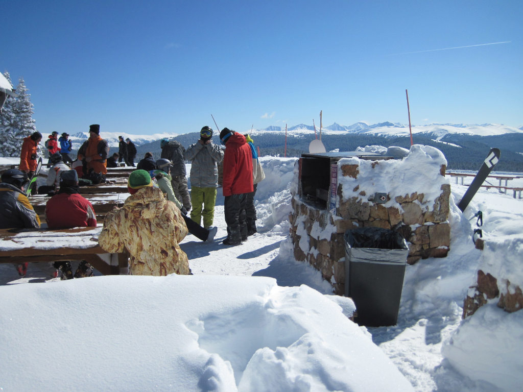 outdoor grill at Belle's Camp in Vail, CO