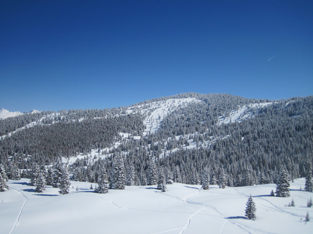 Hornsilver trail with Resolution and The Star Trails at Blue Sky Basin, Vail, Colorado