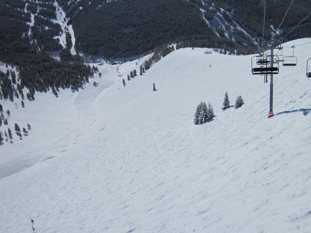 Vail China Bowl looking down Tea Cup Express lift