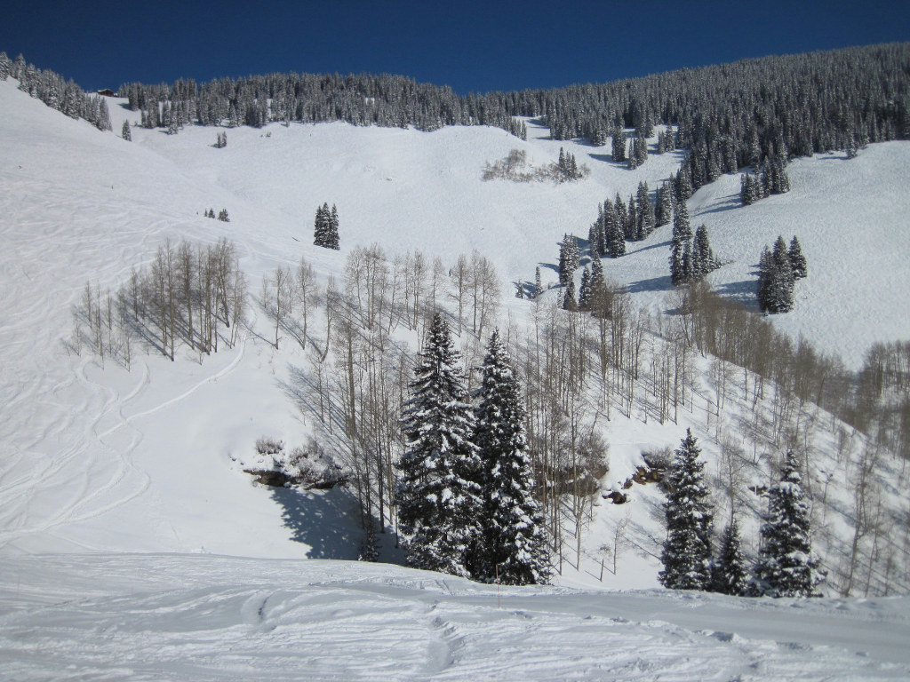 Vail Sun Down Bowl gullies