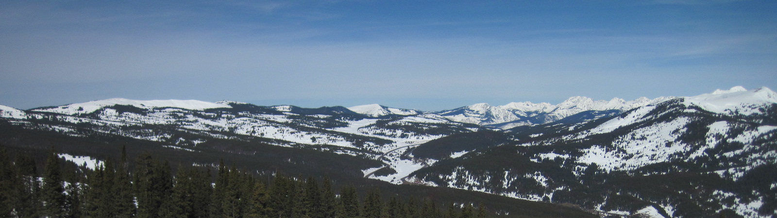 Vail Pass Panorama Number 2 from Copper Mountain