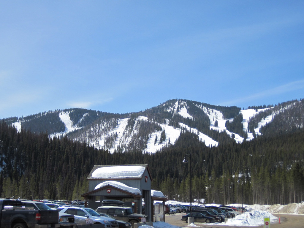 Mary Jane mountain at Winter Park from the Vintage Parking Lot