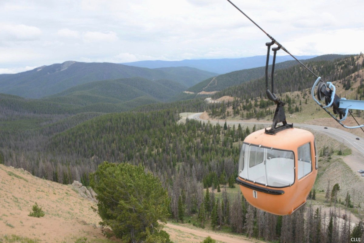 Gondola ascending Monarch Pass