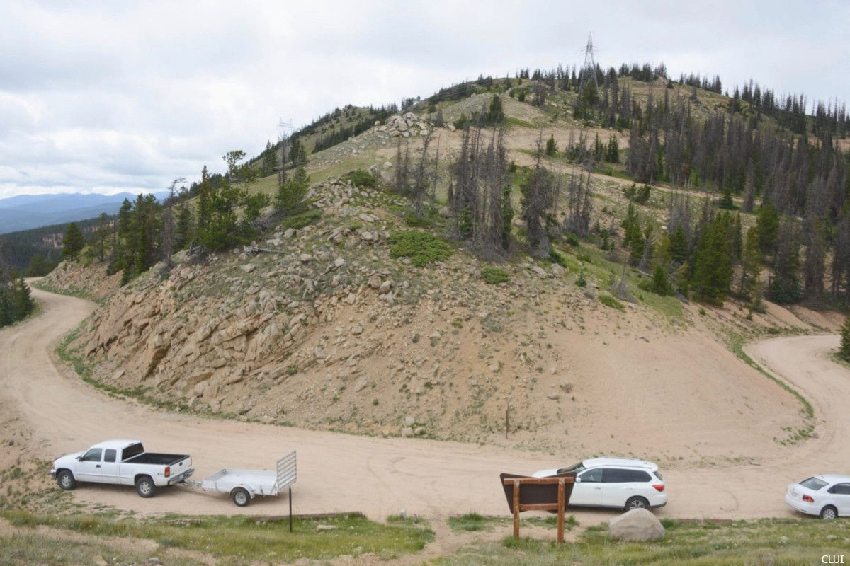 Old Monarch Pass dirt road on the Continental Divide