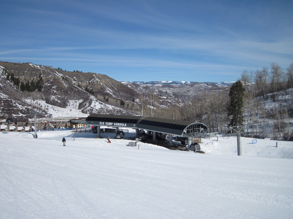 Mid-station of Elk Camp Gondola at Snowmass