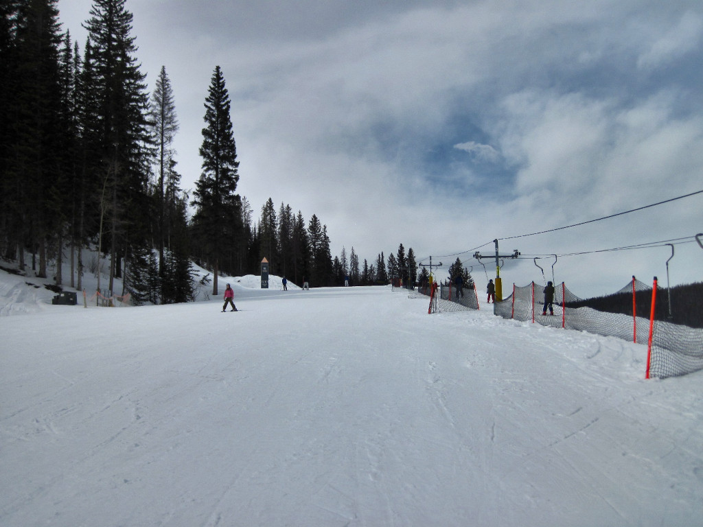 ski school slope and surface lift at Winter Park