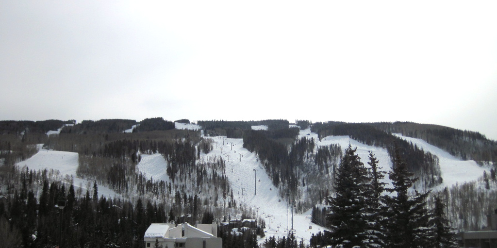 ski terrain above Lionshead Village on the front side of Vail