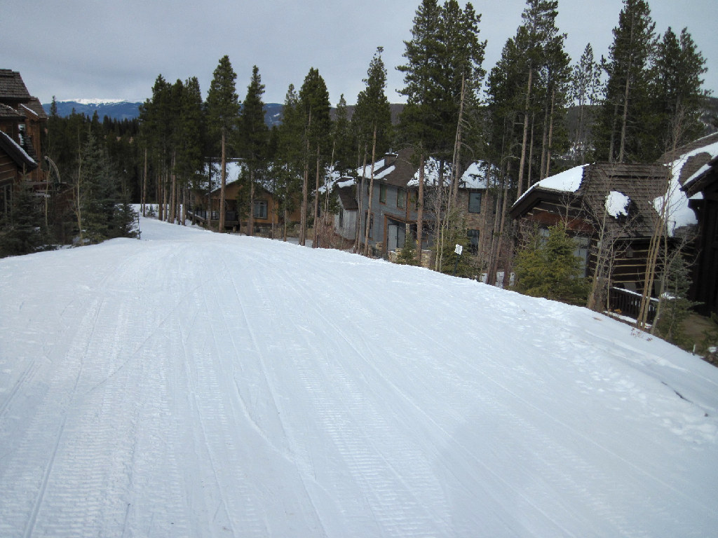 Breckenridge Snowflake beginner ski trail