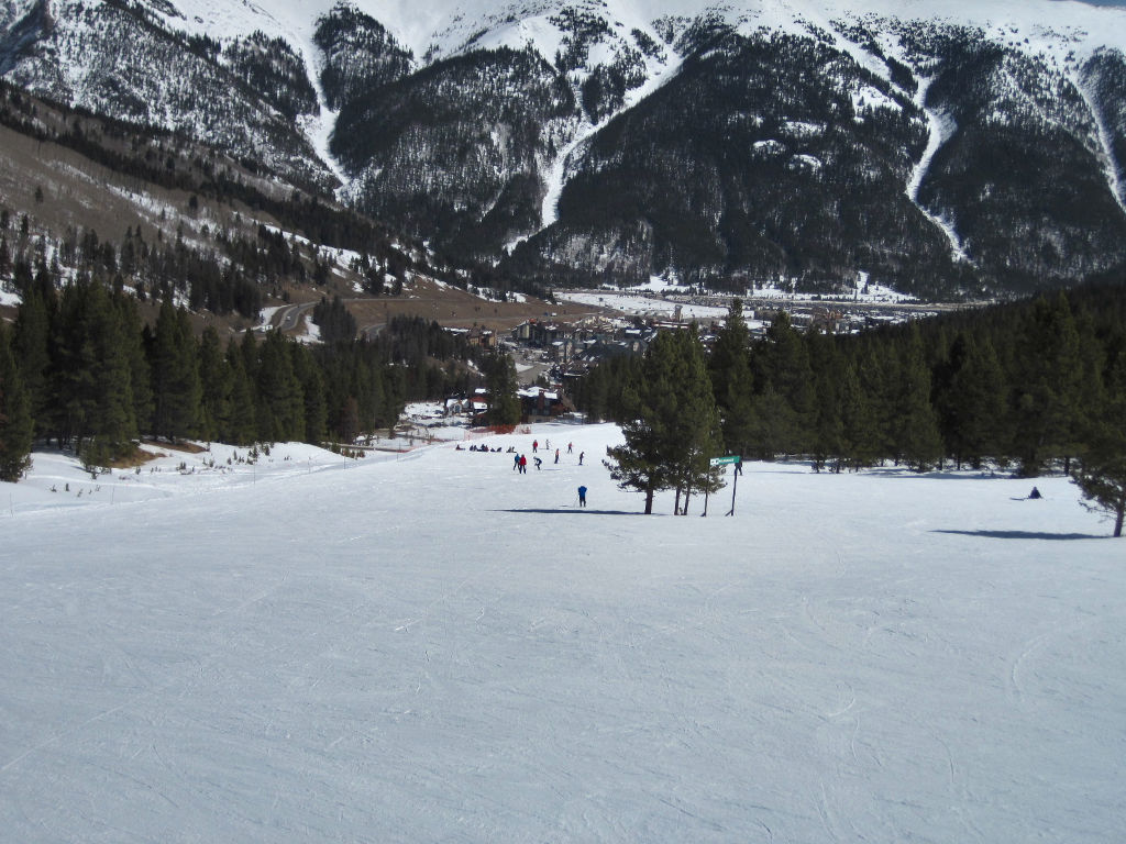 green circle beginner ski trails at copper Mountain