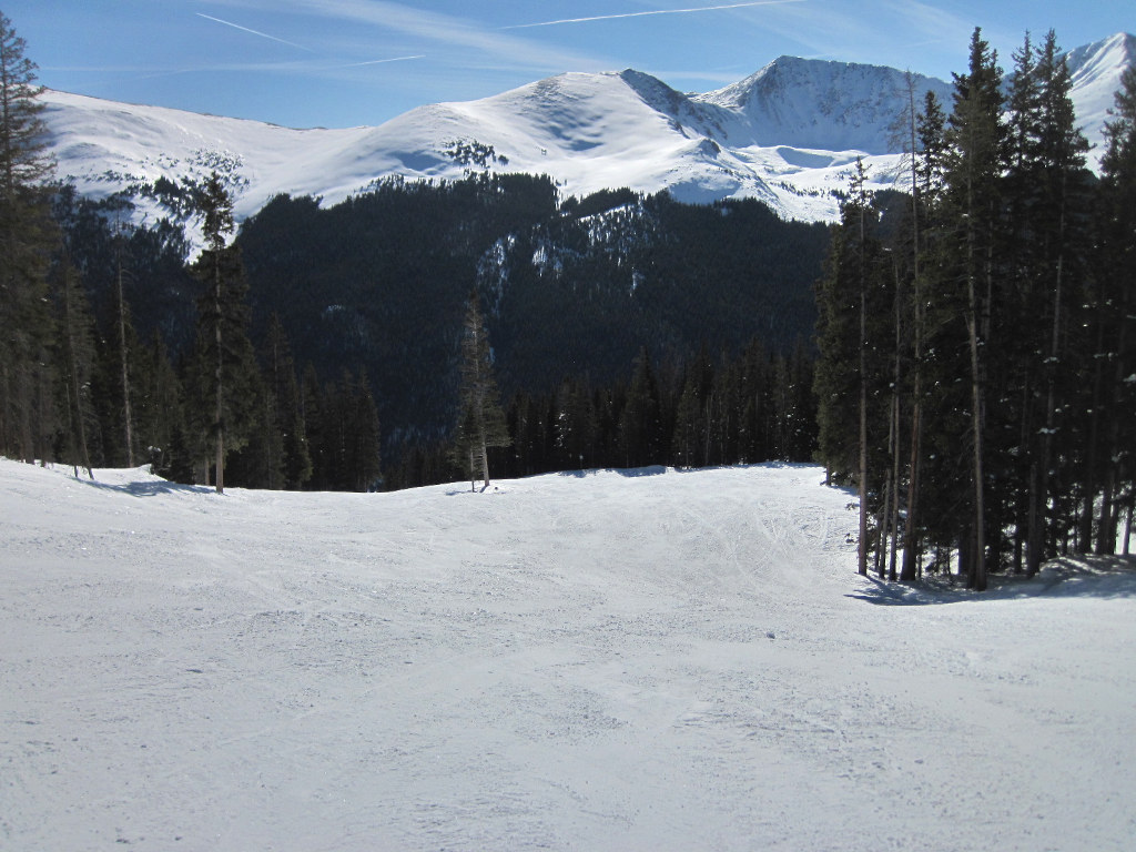 Hodson's Cut ski trail at Copper Mountain