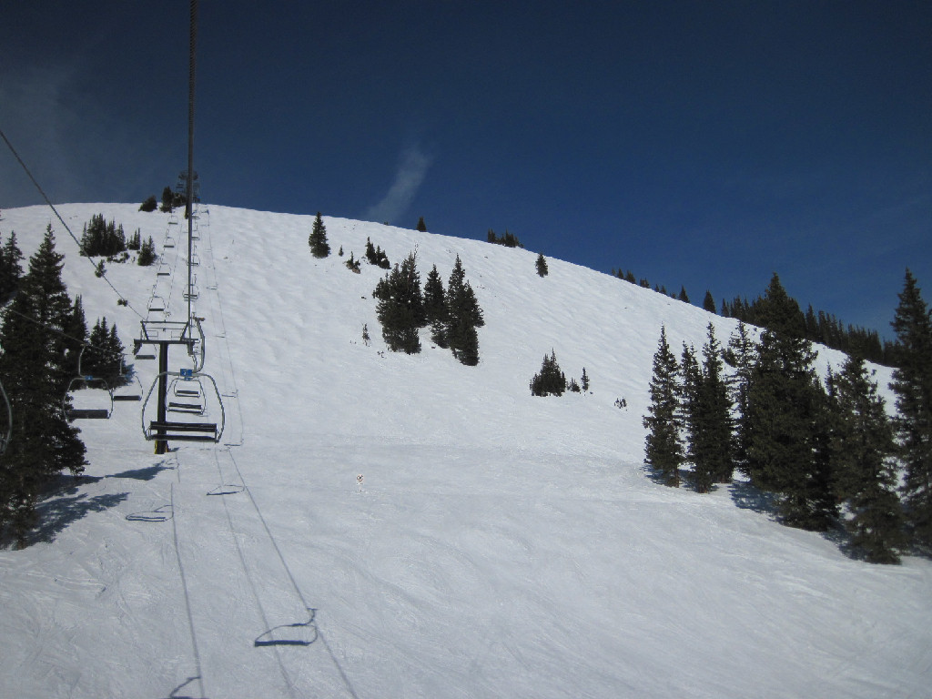 top of Resolution chairlift and Resolution Bowl