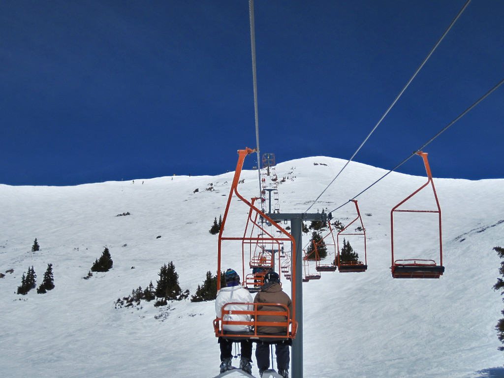 chairlift out of Copper Bowl at Copper Mountain