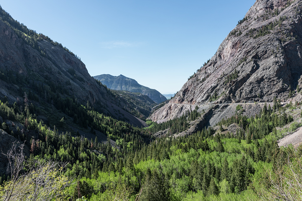 Million Dollar Highway view looking towards Ouray