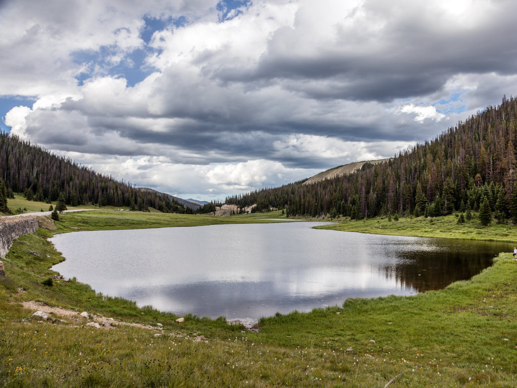 Poudre Lake on Milner Pass on the Continental Divide in Colorado