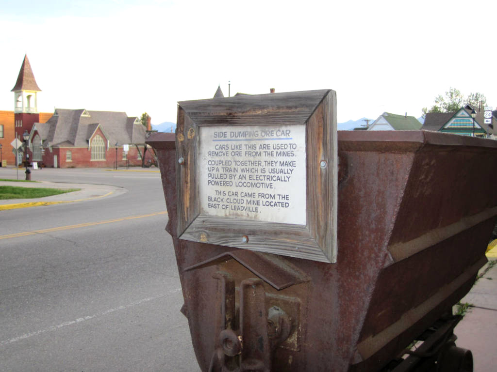 mining equipment at heritage museum in Leadville, CO