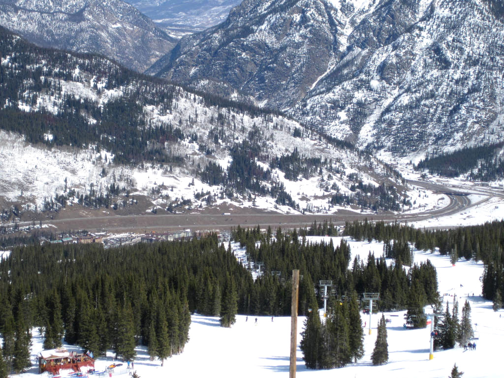 I-70 and Vail Pass in front of Copper Mountain