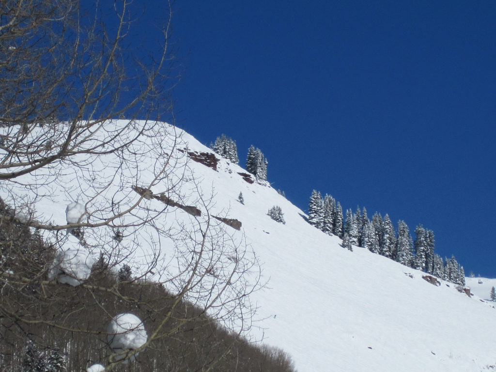 Vail Siberia Bowl lower cliffs