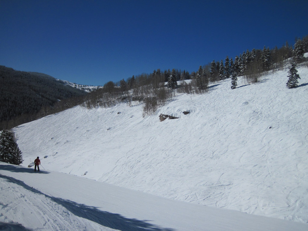 bottom of the China Bowl in Vail, CO