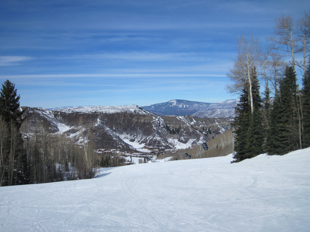 ski trails near Elk Camp Gondola at Snowmass