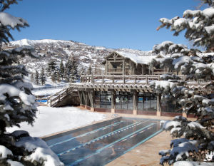 winter pool at the Snowmass Club