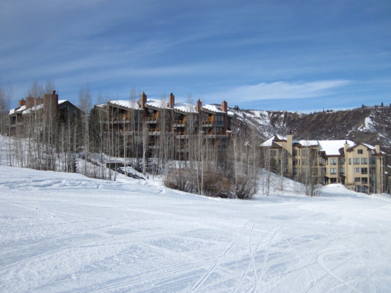 vacation rental condominiums at Snowmass Ski Resort with ski-in and ski-out access to ski trails