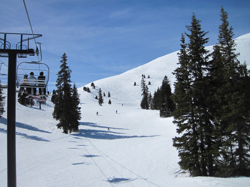 top of Union Park ski trail at Copper Mountain