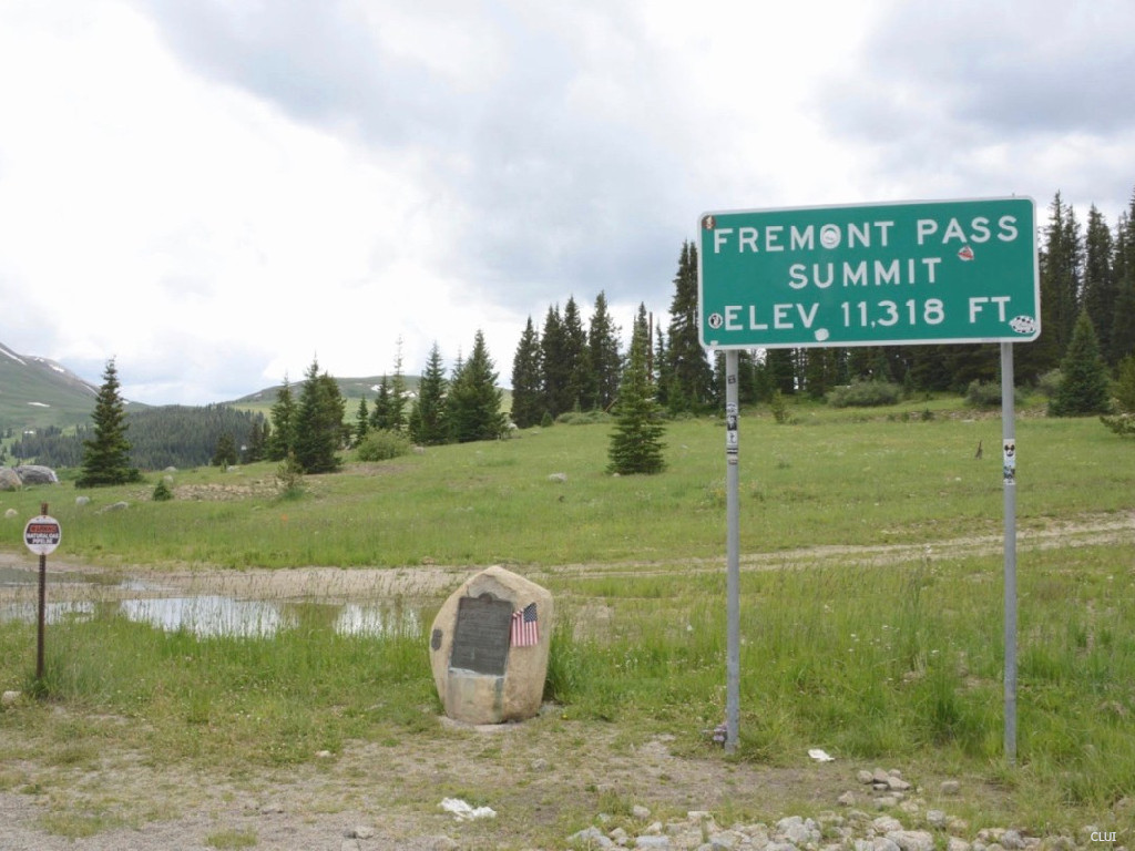 Fremont Pass sign on the Continental Divide