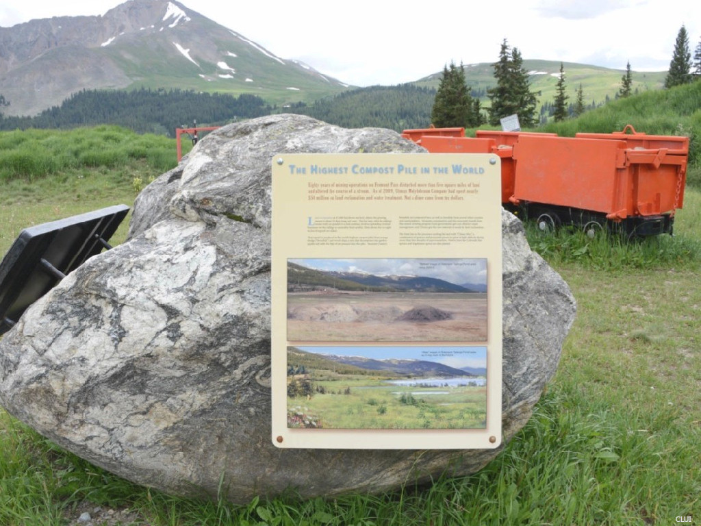 highest compost pile in the world on Fremont Pass, Colorado on the Continental Divide
