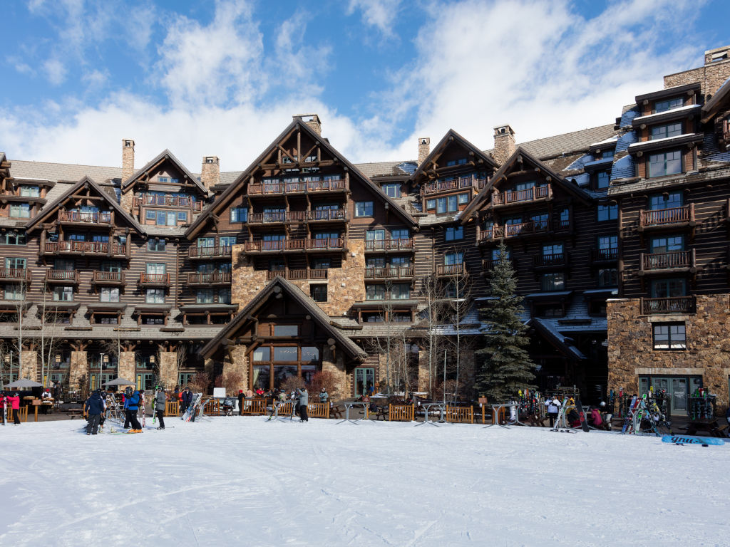 Ritz-Carlton Bachelor Gulch, Beaver Creek, Colorado ski hotel in winter