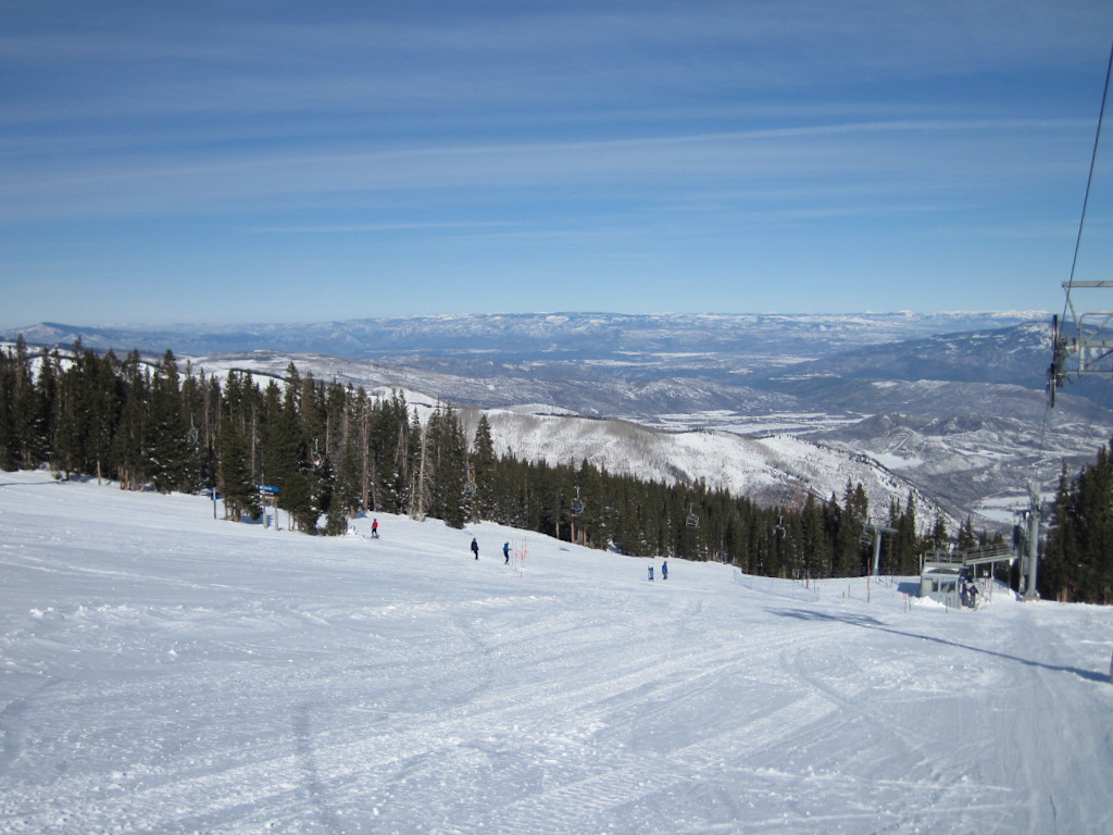 bottom of the Cirque Poma lift at Snowmass