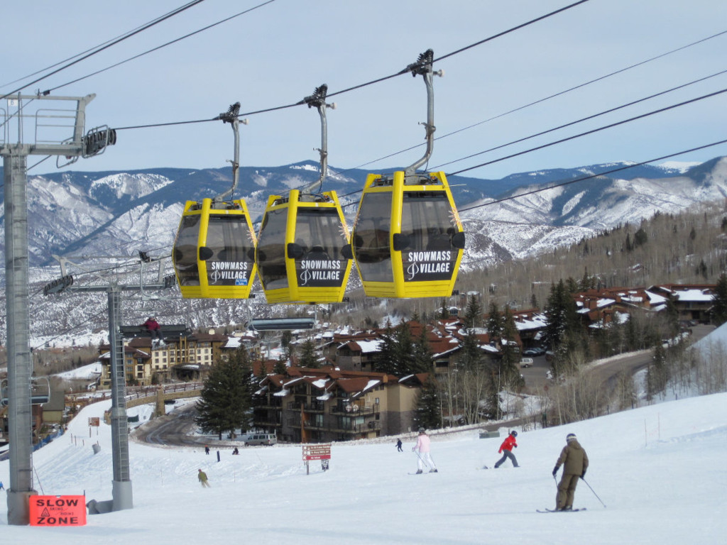Snowmass Ski Resort free base area gondola