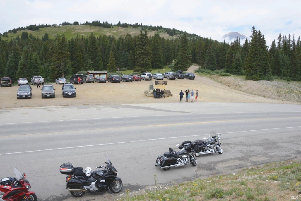 Hoosier Pass Continental Divide top of the pass in Colorado during summer