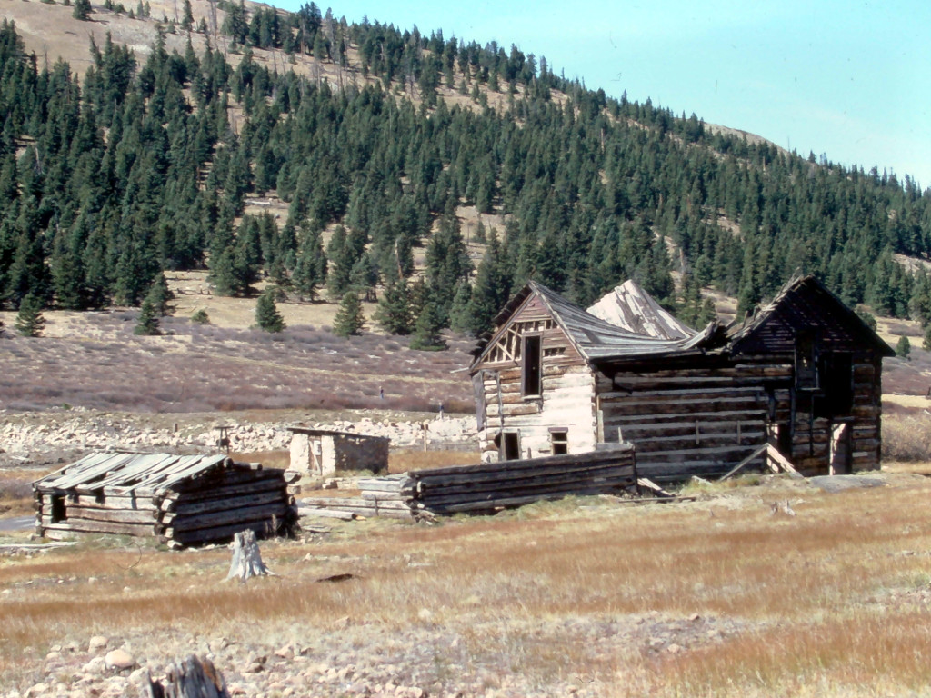 Boreas Pass abandoned railroad structures in 1981