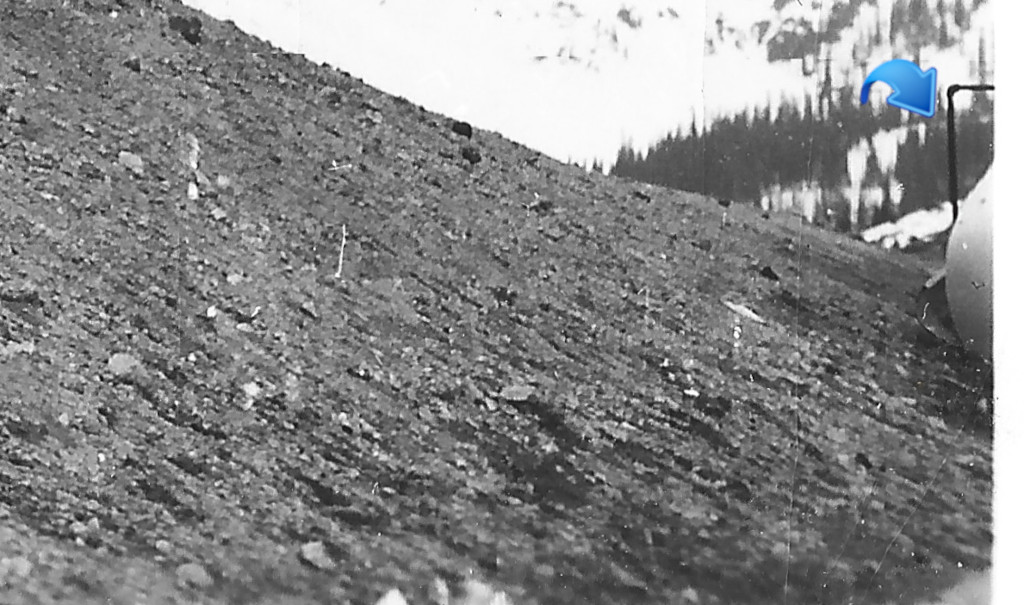 tank seen in Continental Divide sign postcard CL-M-1513