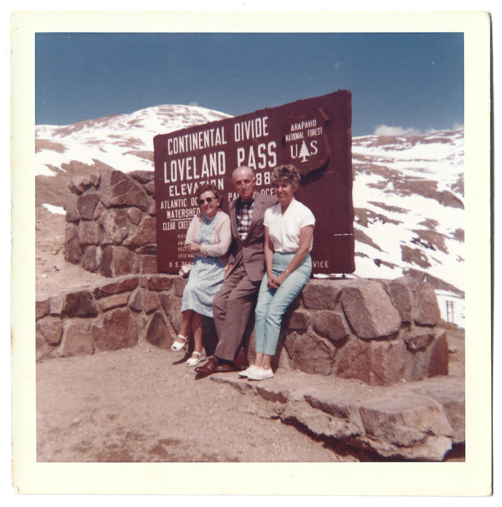 full scan version of Loveland Pass Continental Divide Sign 1965 Photograph #CL-J65A