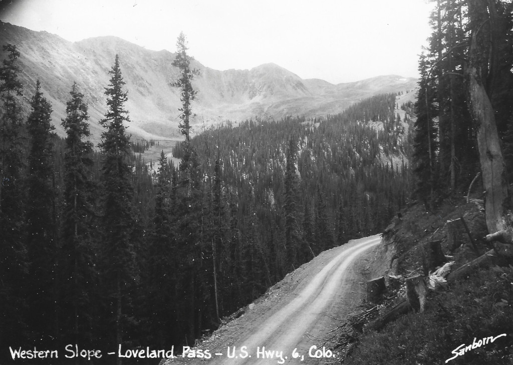 loveland pass historic photo from circa 1930s