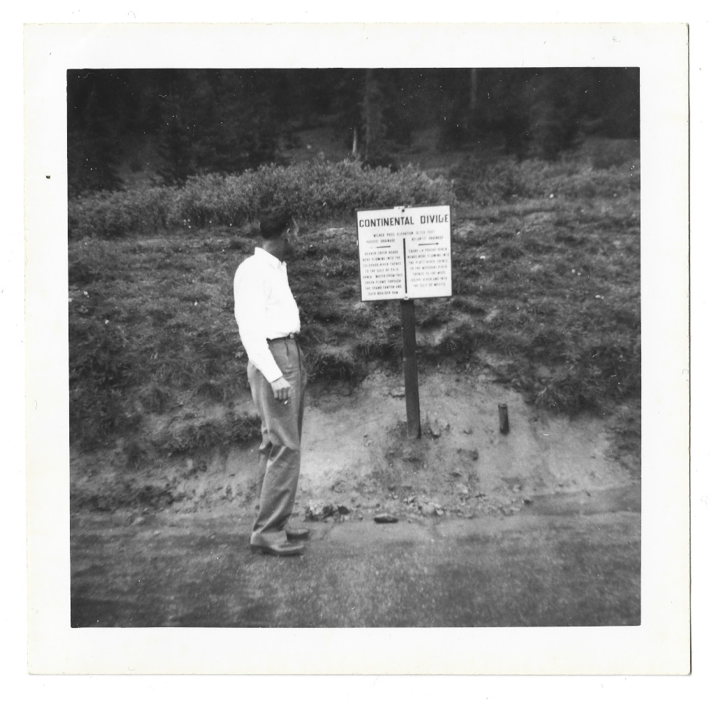 full scan of milner pass continental divide sign photograph id CML-3390