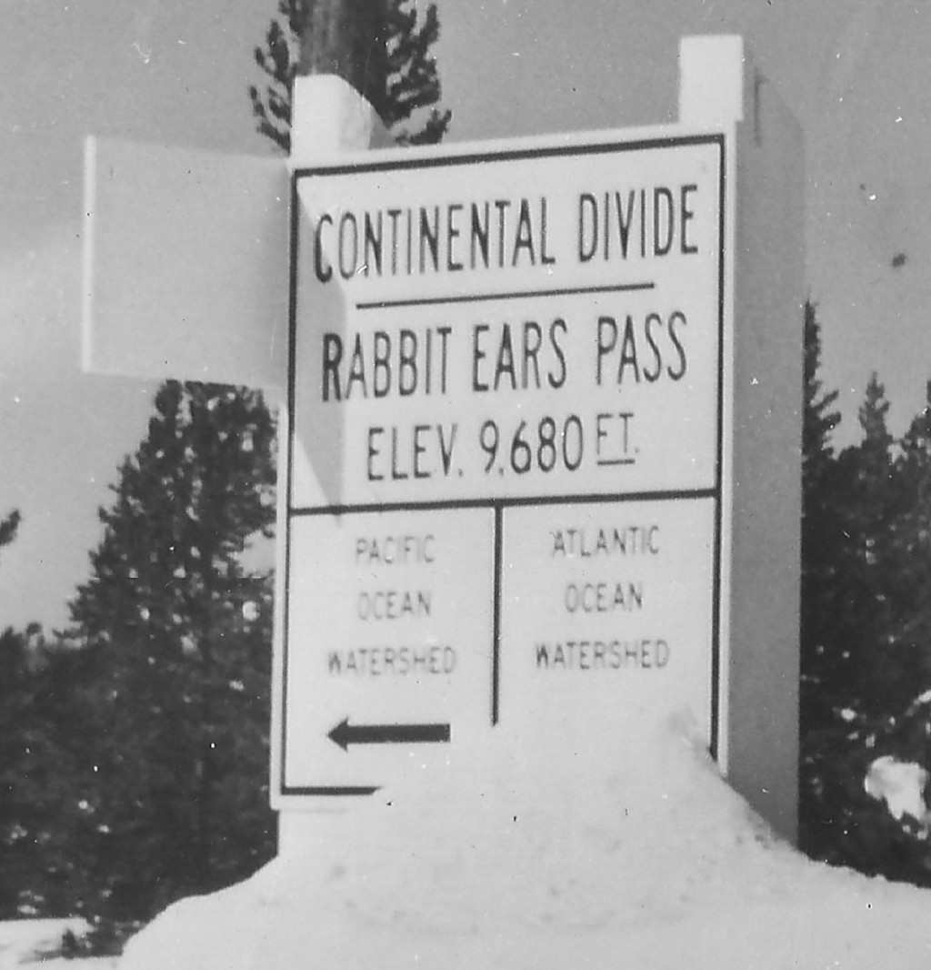 zoomed in scan of photograph CRA-GR1 from Rabbit Ears Pass in 1940s or 1950s