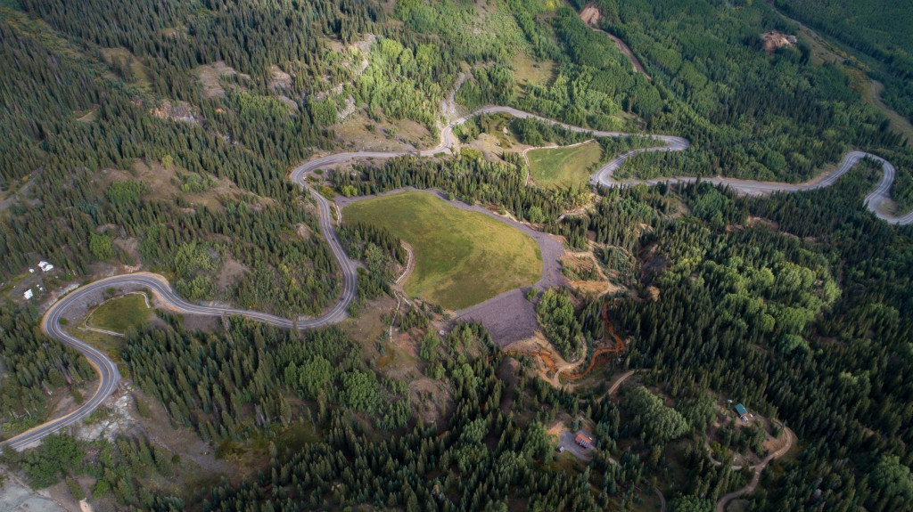 Red Mountain Pass aerial view