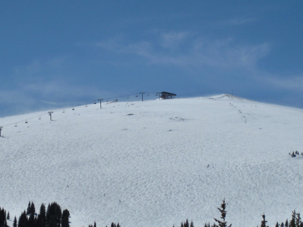 top of Parsenn Bowl and Panoramic Express Lift at Winter Park