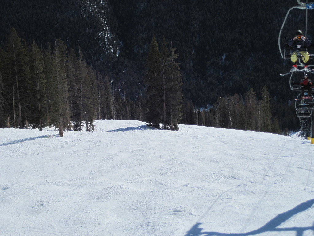 Highline ski trail in Copper Mountain's Spaulding Bowl