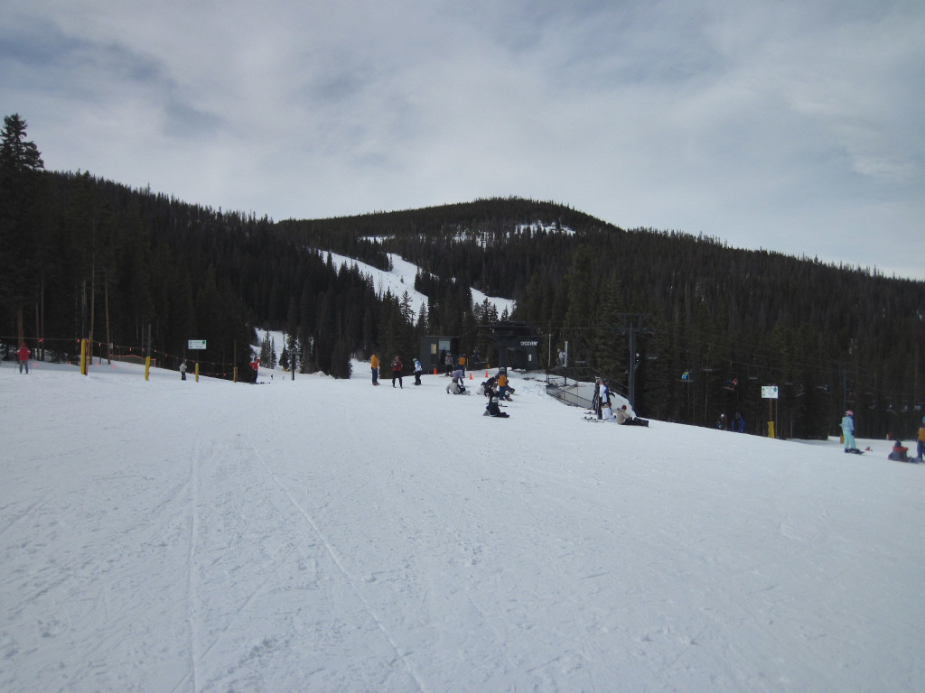 top of Discovery Park and Discovery Chairlift for beginners at Winter Park