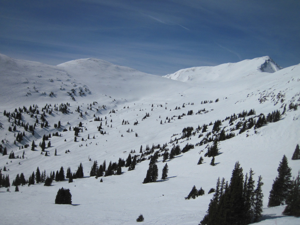 wide photo of copper mountain copper bowl in colorado