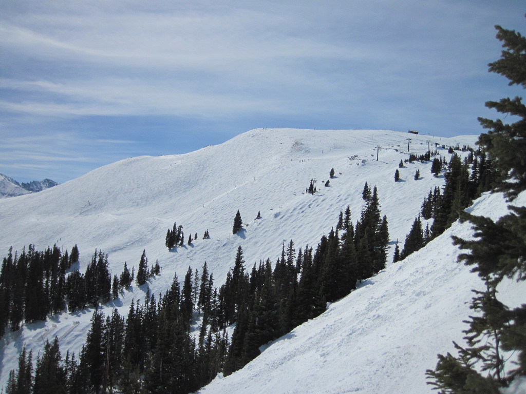 Sierra chairlift and Union Bowl at Copper Mountain