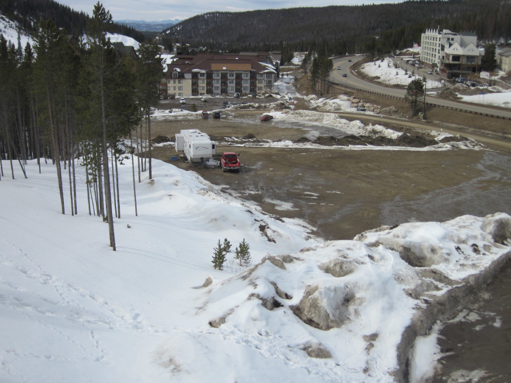 B Lot and C Lot parking lots at Winter Park